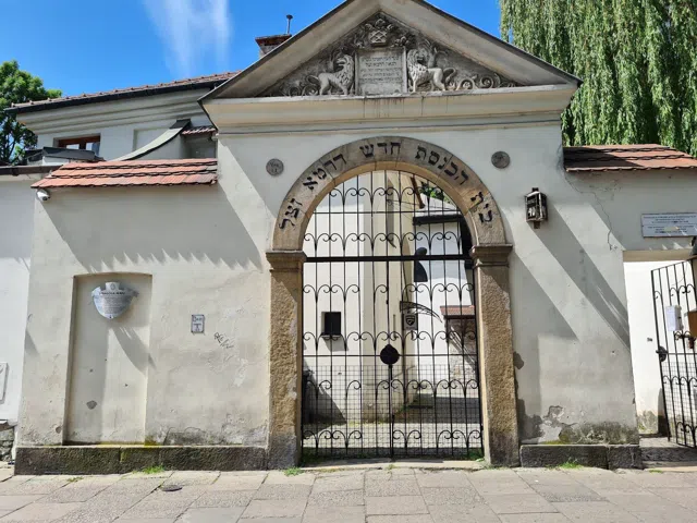 Quiet minutes inside Krakow's Remuh Synagogue